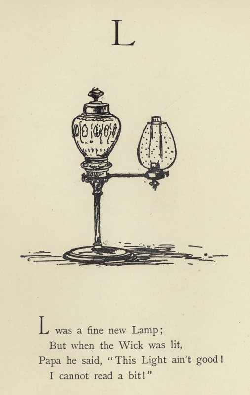 Písmeno L od Edward Lear