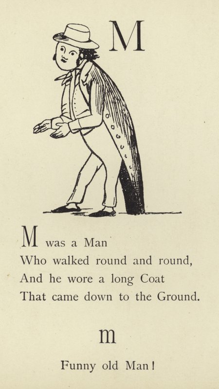 Písmeno M od Edward Lear