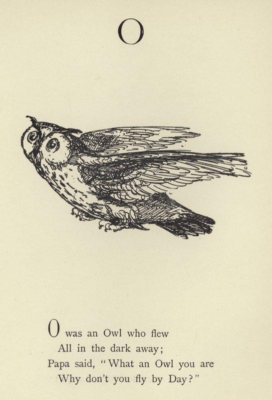 Písmeno O od Edward Lear