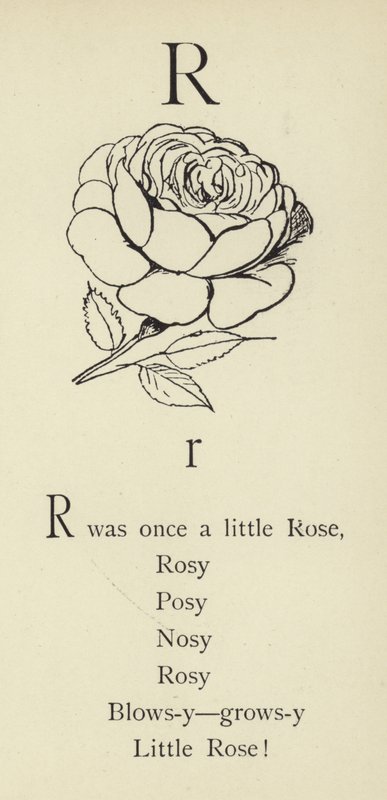 Písmeno R od Edward Lear