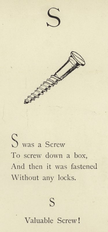 Písmeno S od Edward Lear