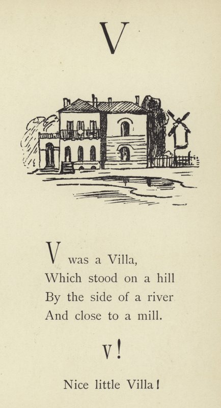 Písmeno V od Edward Lear