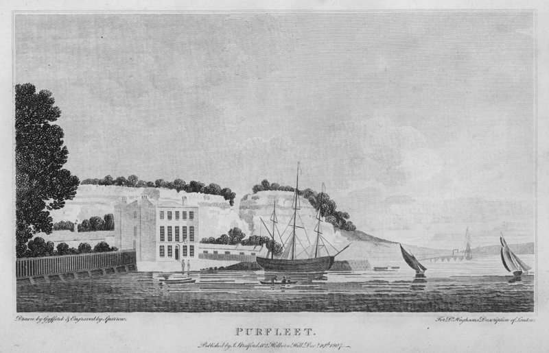 Purfleet (rytina) od Edward (after) Gyfford