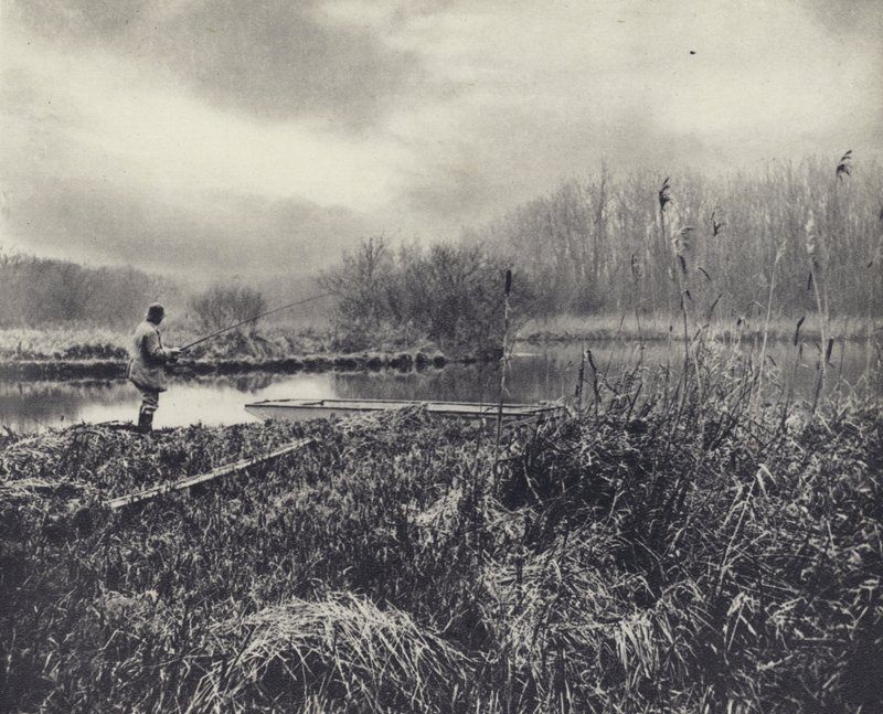 Lednový večer na zkoušce (čb fotografie) od Edward Alfred Barton
