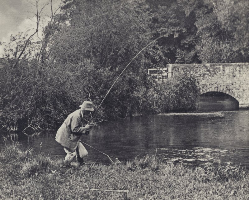 Pod mostem Leverton (čb fotografie) od Edward Alfred Barton