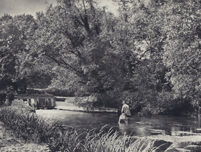 Pod mlýnem u Andoveru (čb fotografie) od Edward Alfred Barton