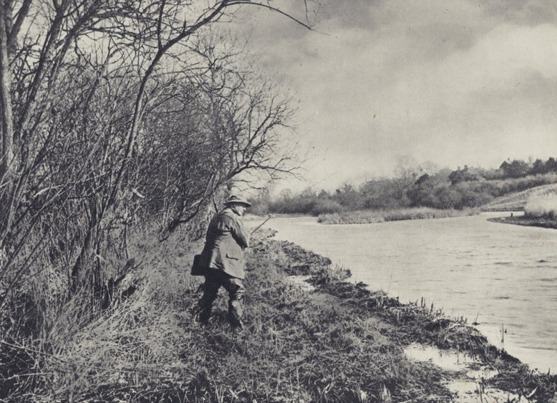 Otáčení zaplaveného testu (čb fotografie) od Edward Alfred Barton