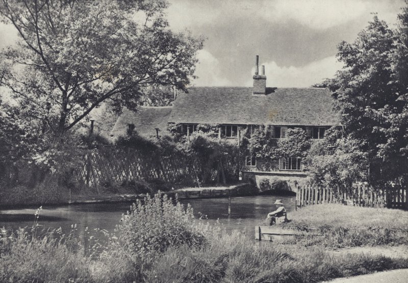 Starý mlýn, Ramsbury (čb fotografie) od Edward Alfred Barton