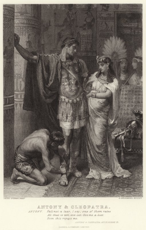 Antonius a Kleopatra, Antonius a Kleopatra, dějství III, scéna IX od Edward Burne Jones
