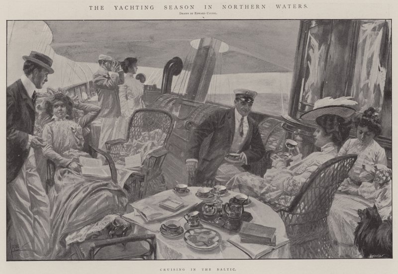 Jachtařská sezóna v severních vodách (litografie) od Edward Cucuel