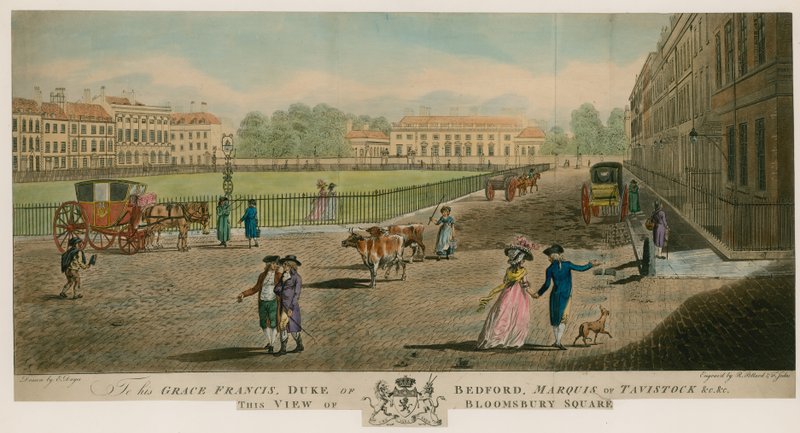 Bloomsbury Square, Londýn od Edward Dayes