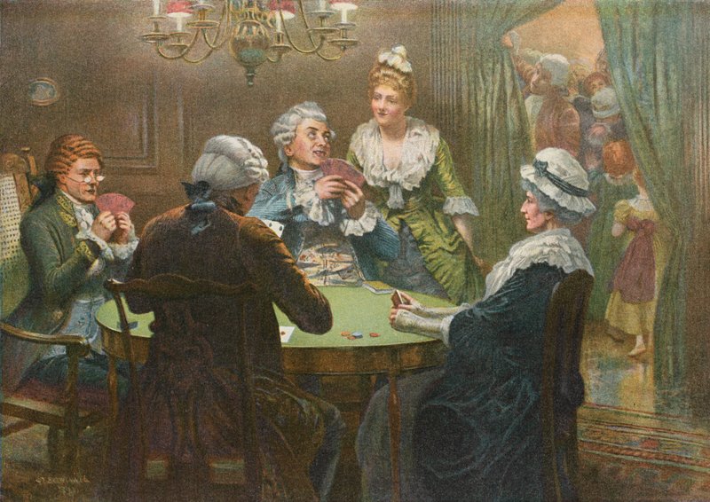 Vánoční whist party - se sezónními kolovými hrami pro mladší generace od Edward Frederick Brewtnall