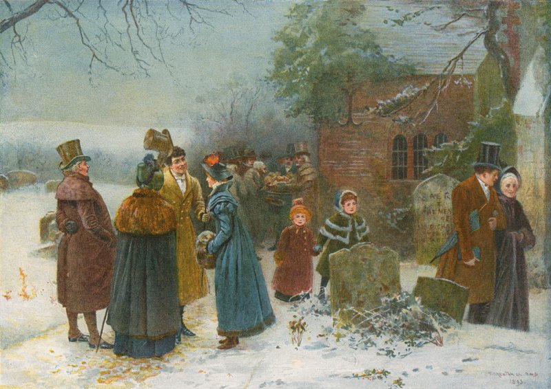 Vánoční ráno: Vánoce: sousedské pozdravy a nadílka chudým a potřebným od Edward Frederick Brewtnall