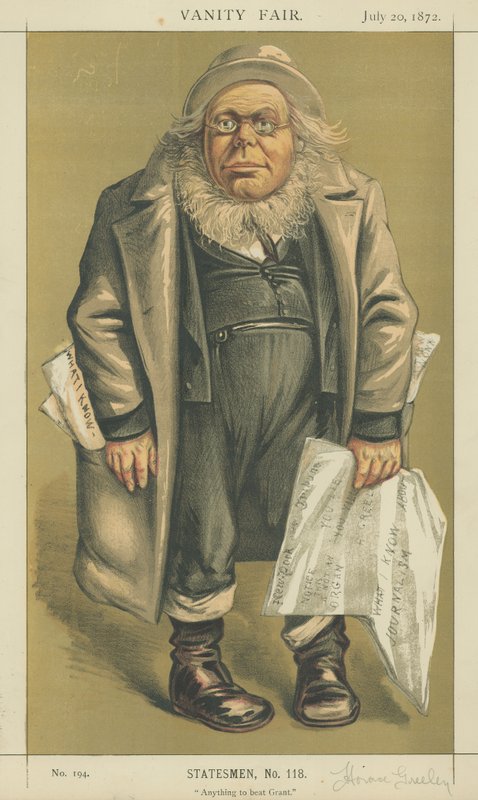 Pane Horace Greeley od Edward Frederick Brewtnall
