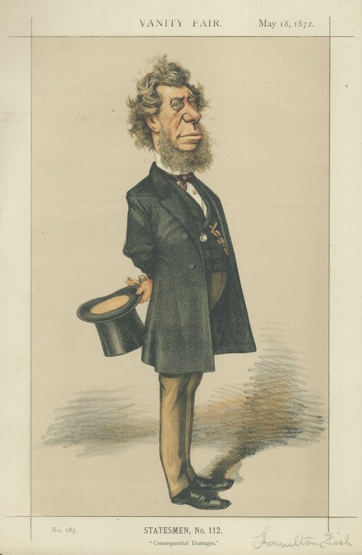 Hon Hamilton Fish, americký ministr zahraničních věcí od Edward Frederick Brewtnall