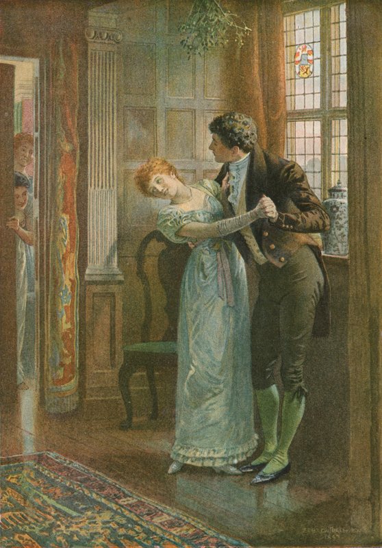 Pod jmelí od Edward Frederick Brewtnall