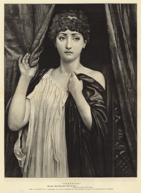 Cressida (rytina) od Edward John (after) Poynter