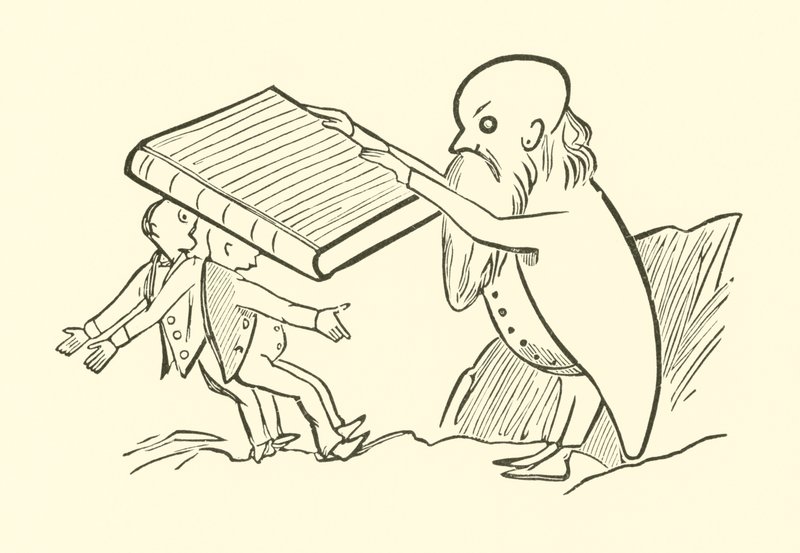 Dva staří mládenci (rytina) od Edward Lear