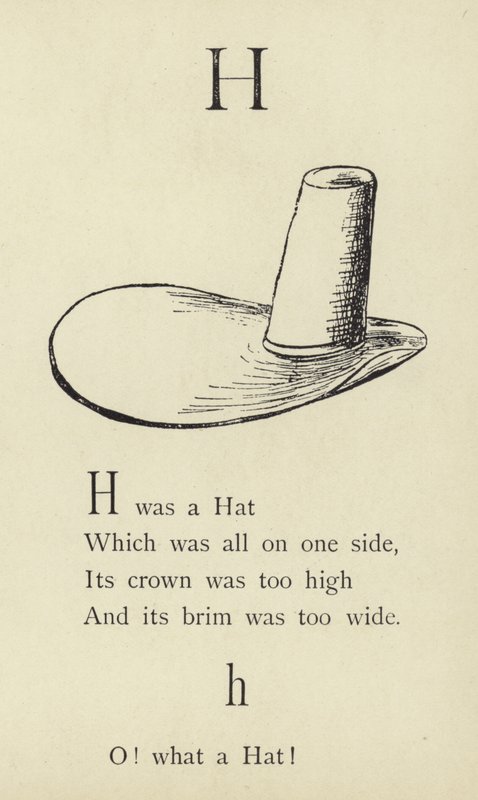 Písmeno H od Edward Lear