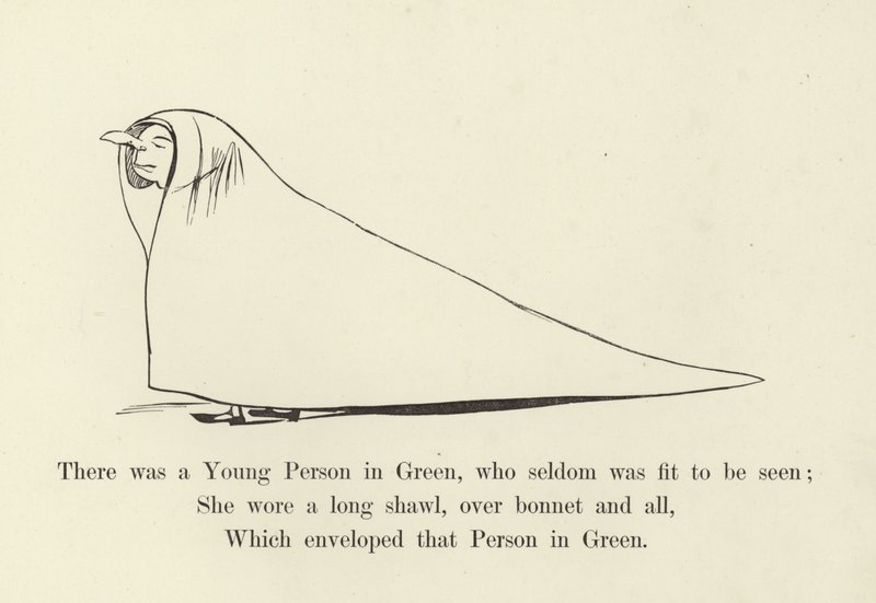 Byl tam Mladý člověk v zeleném, který se jen zřídkakdy hodil k vidění od Edward Lear
