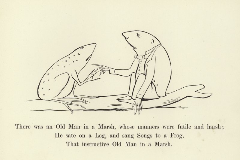 Byl tam starý muž v bažině, jehož způsoby byly marné a drsné od Edward Lear