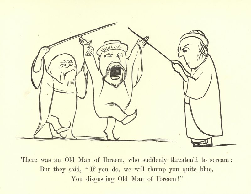 Byl tam starý muž z Ibreemu, který náhle hrozil křikem od Edward Lear