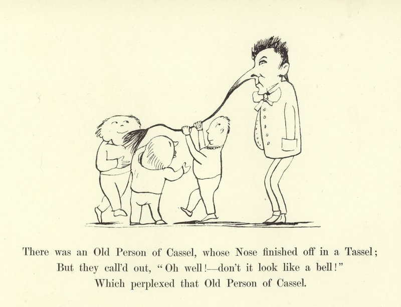 Byl tam Starý člověk z Casselu, jehož Nos byl zakončen střapcem od Edward Lear