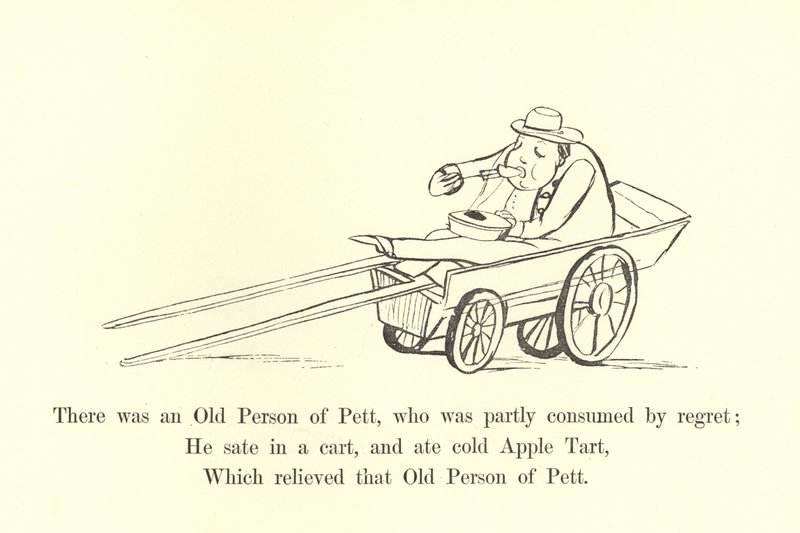Byl tam Pettův starý člověk, kterého částečně pohltila lítost od Edward Lear