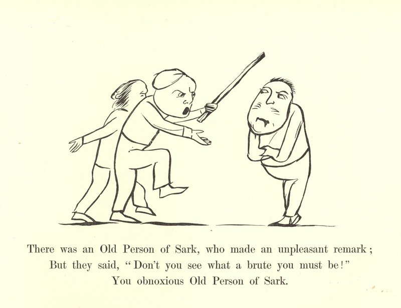 Byl tam starý Sark, který udělal nepříjemnou poznámku od Edward Lear
