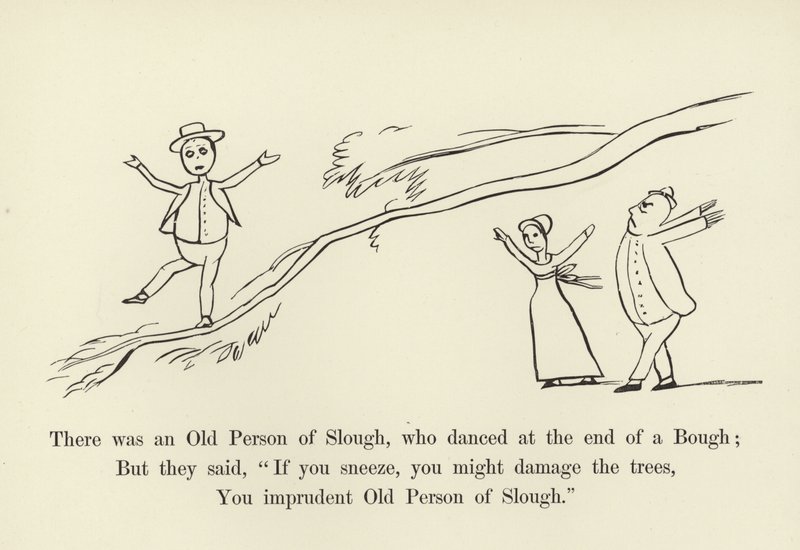 Byl tam starý člověk ze Slough, který tančil na konci větve od Edward Lear