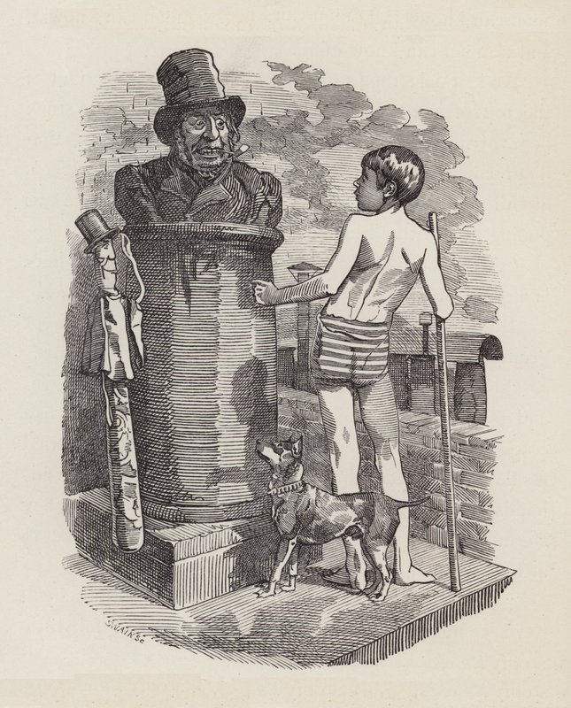 Ilustrace pro The Water-Babies od Charlese Kingsleyho (rytina) od Edward Linley (after) Sambourne