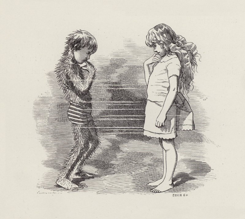 Ilustrace pro The Water-Babies od Charlese Kingsleyho (rytina) od Edward Linley (after) Sambourne