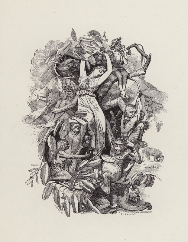 Ilustrace pro The Water-Babies od Charlese Kingsleyho (rytina) od Edward Linley (after) Sambourne