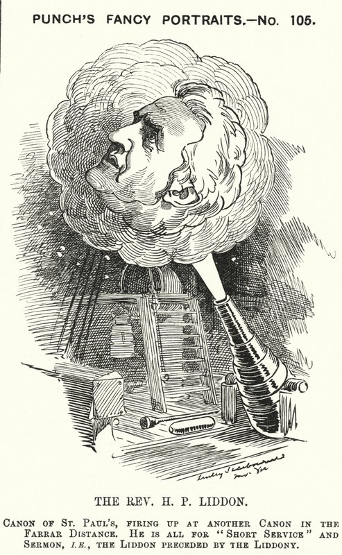 Punch cartoon: Henry Liddon, anglický teolog (rytina) od Edward Linley (after) Sambourne