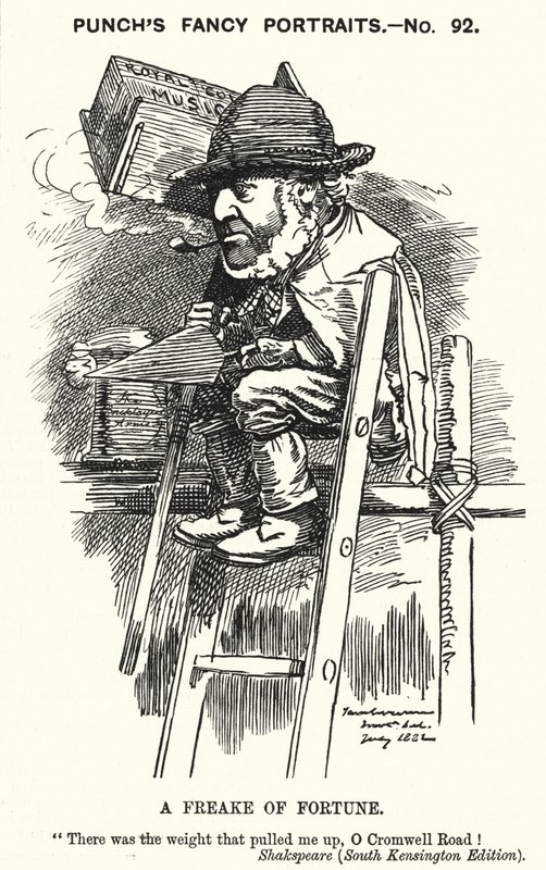Punch cartoon: Sir Charles James Freake od Edward Linley (after) Sambourne
