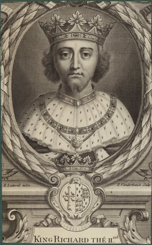 Portrét anglického krále Richarda II od Edward Lutterell