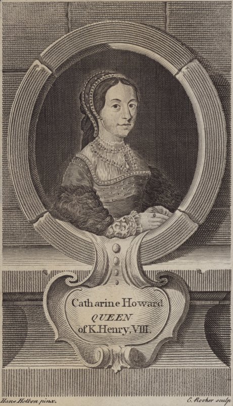 Catherine Howard, pátá manželka krále Jindřicha VIII (rytina) od Edward Rooker
