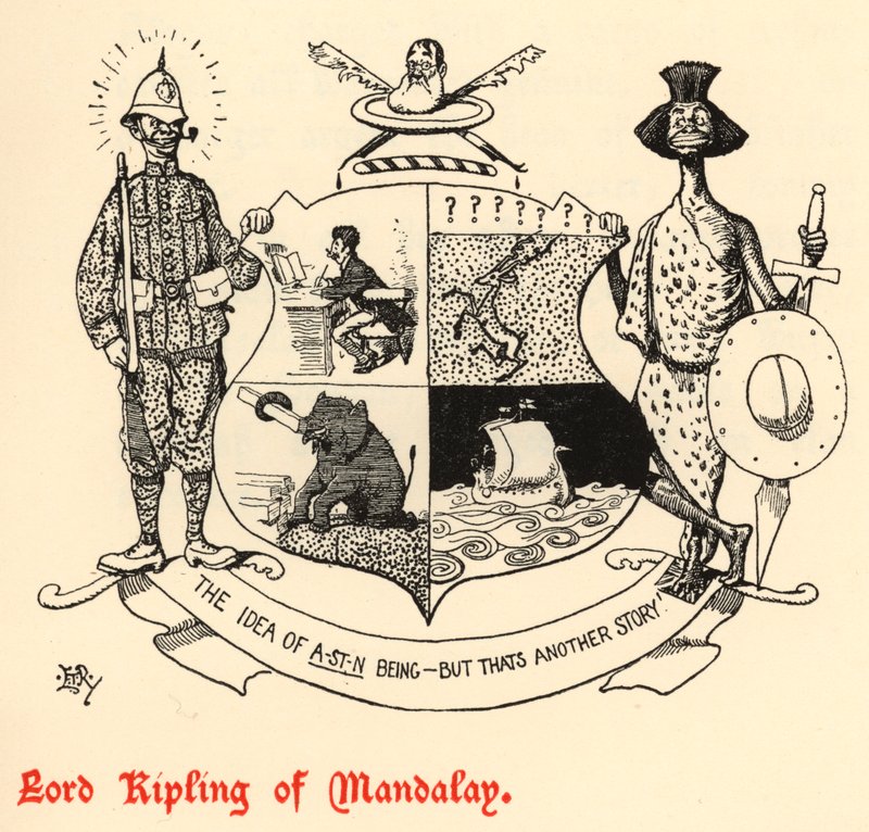 Lord Kipling z Mandalay (rytina) od Edward Tennyson Reed