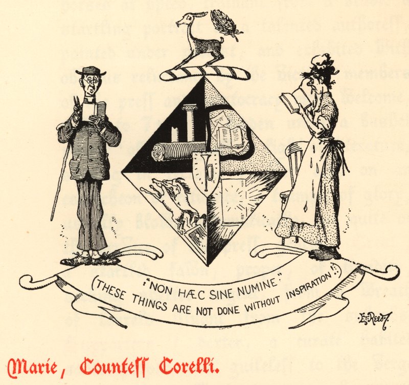 Marie, hraběnka Corelli (rytina) od Edward Tennyson Reed