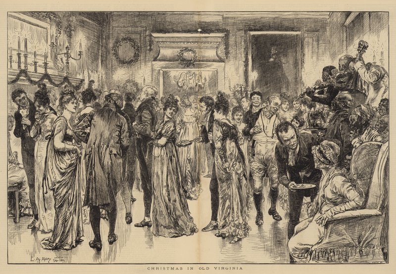 Vánoce ve Staré Virginii od Edwin Austin Abbey