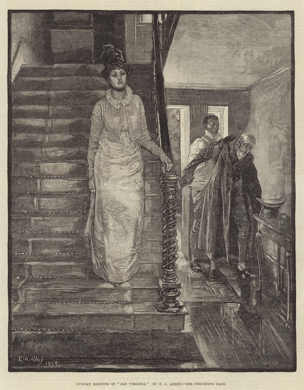 Nedělní ráno ve Staré Virginii od Edwin Austin Abbey