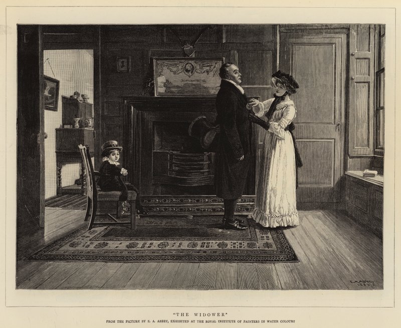 Vdovec od Edwin Austin Abbey