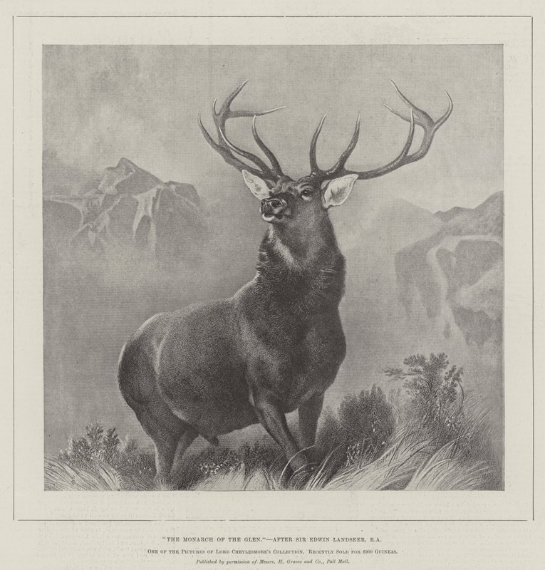 Monarcha z Glenu od Edwin Landseer