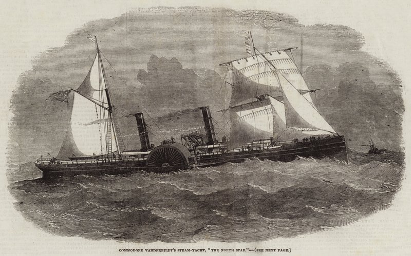 Parní jachta komodora Vanderbilta, The North Star od Edwin Weedon
