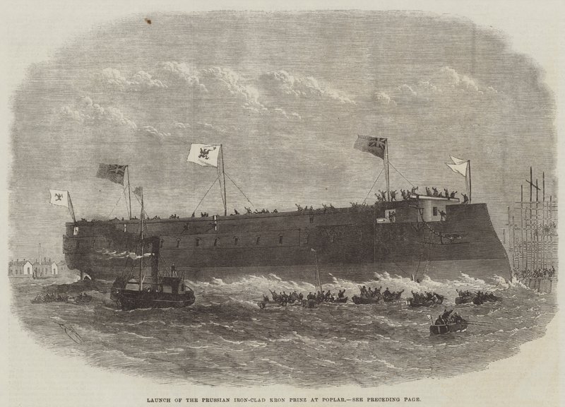 Start pruského železného Kron Prinz v Topolu od Edwin Weedon