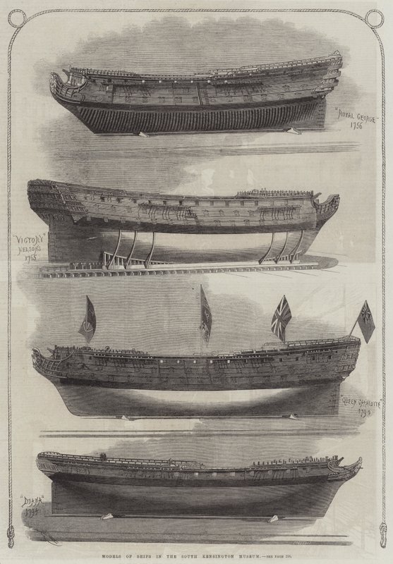 Modely lodí v South Kensington Museum od Edwin Weedon
