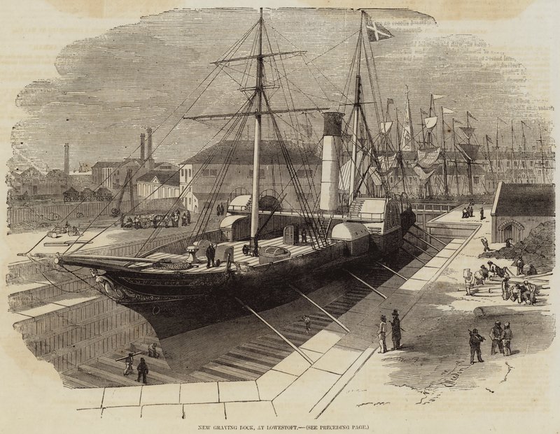 Nový Graving Dock, v Lowestoft od Edwin Weedon