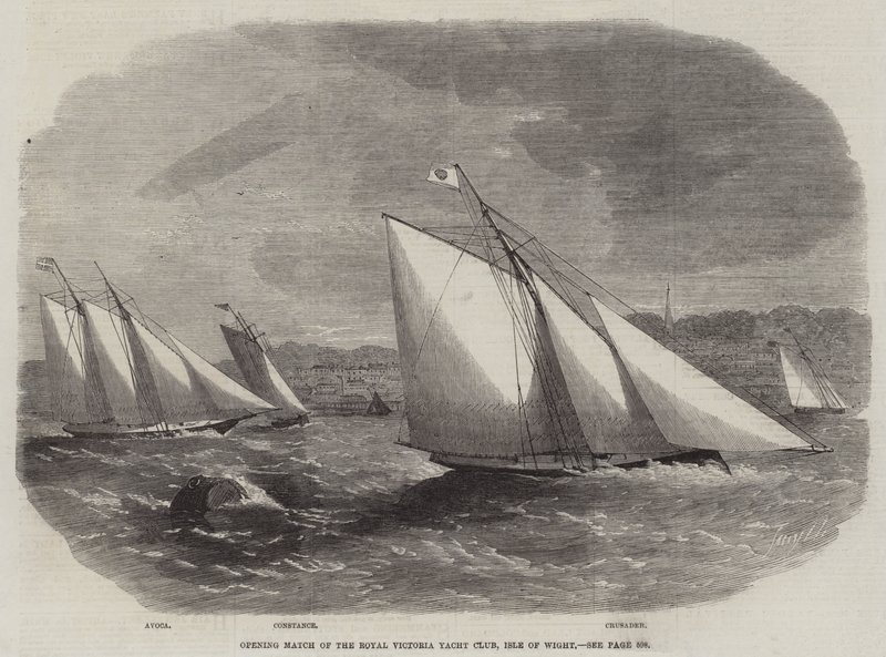Zahajovací zápas Royal Victoria Yacht Club, Isle of Wight od Edwin Weedon