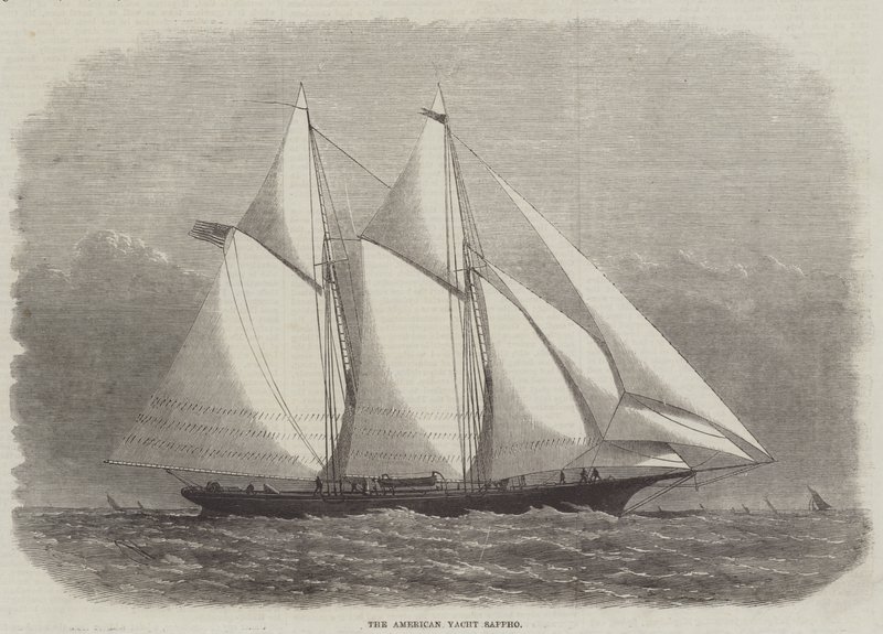 Americká jachta Sappho od Edwin Weedon