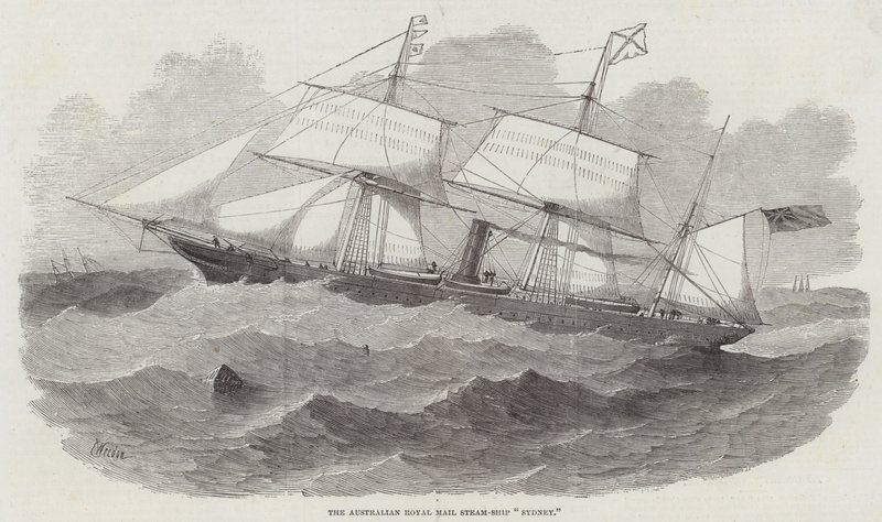 Australská Royal Mail Steam-Ship Sydney od Edwin Weedon
